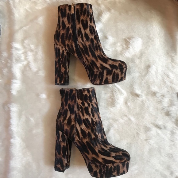 Vince Camuto Leslieon Leopard Platform Sz 7 - Picture 5 of 7